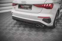 Audi S3 2020+ Bakre Center Splitter V.1 Maxton Design